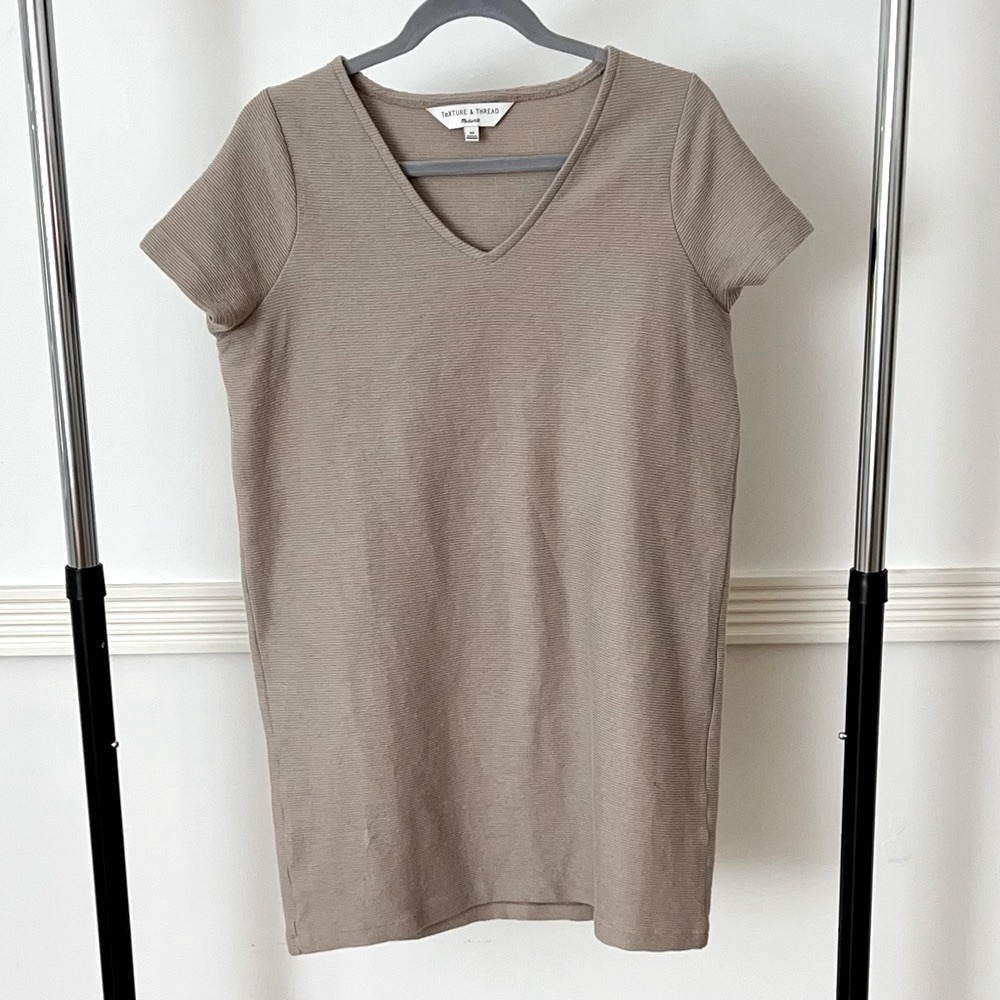 Madewell Texture and Thread V Neck mini dress size XS